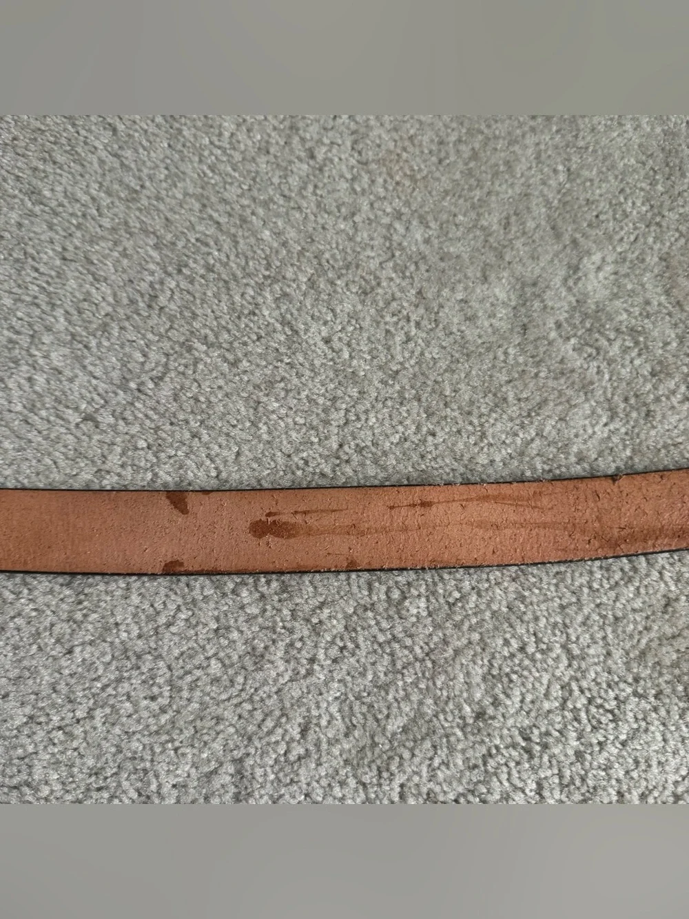 Trucker Mack / Semi Truck Mountain Outdoors Scene Brown Vintage Leather Belt